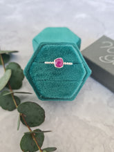Load image into Gallery viewer, Ruby Ring on beaded band