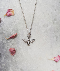 Silver Bee necklace