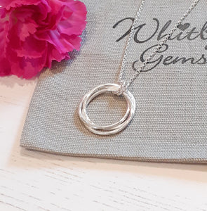 Quadruple russian wedding band necklace