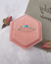 Load image into Gallery viewer, Bespoke Silver And Turquoise Stacking Ring,Stacking Ring,Turquoise And Silver,Handmade Jewellery,Silver Jewellery,Christmas Gift,Gift