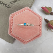 Load image into Gallery viewer, Bespoke Silver And Turquoise Stacking Ring,Stacking Ring,Turquoise And Silver,Handmade Jewellery,Silver Jewellery,Christmas Gift,Gift