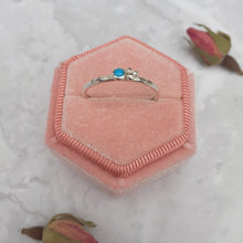 Load image into Gallery viewer, Bespoke Silver And Turquoise Stacking Ring,Stacking Ring,Turquoise And Silver,Handmade Jewellery,Silver Jewellery,Christmas Gift,Gift