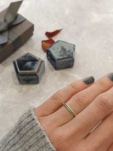 Opal hidden ring teal
