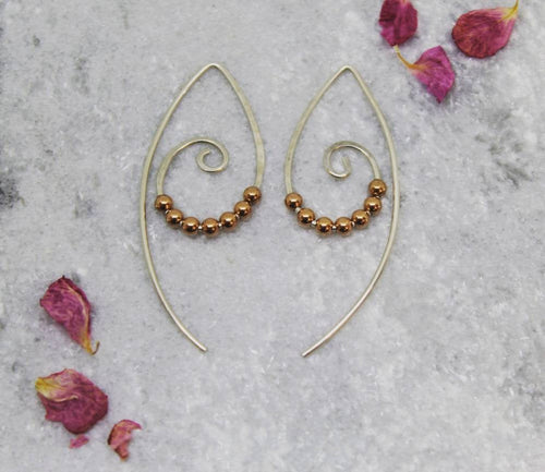 Rose Gold Boho Hoops