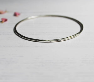 One Stacking Bangle,Thin Bangle,Bangles,Silver Bangle,Solid Silver Bangle,Gift For Mum,Gift For Her,Birthday Gift,Handmade Jewellery,Silver