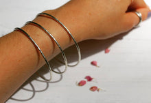 Load image into Gallery viewer, One Stacking Bangle,Thin Bangle,Bangles,Silver Bangle,Solid Silver Bangle,Gift For Mum,Gift For Her,Birthday Gift,Handmade Jewellery,Silver