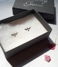 Load image into Gallery viewer, Bee Earrings,Bumblebee Earrings,Silver Bee,Silver Bee Earrings,Gift For Her
