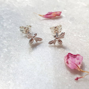 Bee Earrings,Bumblebee Earrings,Silver Bee,Silver Bee Earrings,Gift For Her