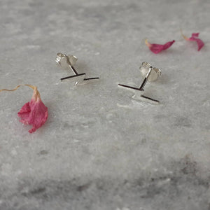 Silver Lightning bolt earrings, lightning bolt, silver earrings, bolt earrings, gift for her