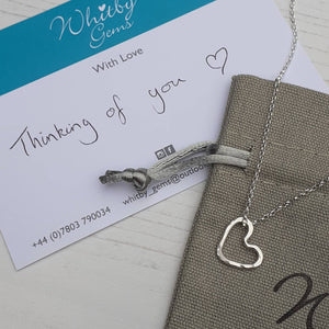 Open heart necklace