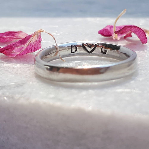 Thumb Ring, Dimpled Ring Band, Silver Ring, Silver Band, Silver Jewellery, Stacking Ring